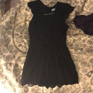 Black lace romper